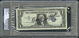 Warren Buffett Signed 1957 United States Silver Certificate Currency (PSA/DNA Slabbed)